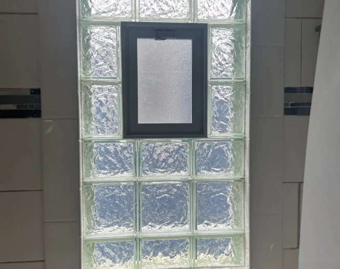 Bathroom Glass Block Windows 5