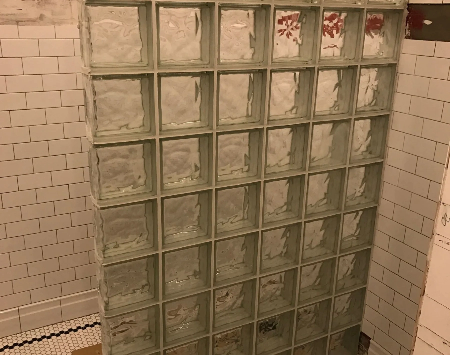 glass block shower enclosures installation service glass block shower enclosures installation service