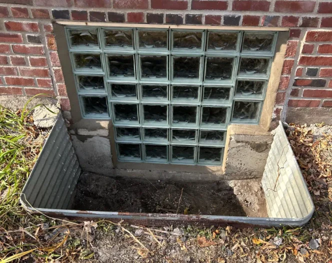 glass block window