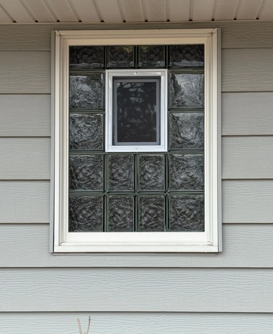 glass block window installation